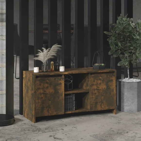 NNEVL TV Cabinet Smoked Oak 102x37.5x52.5 cm Chipboard