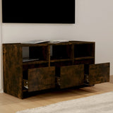 NNEVL TV Cabinet Smoked Oak 102x37.5x52.5 cm Engineered Wood