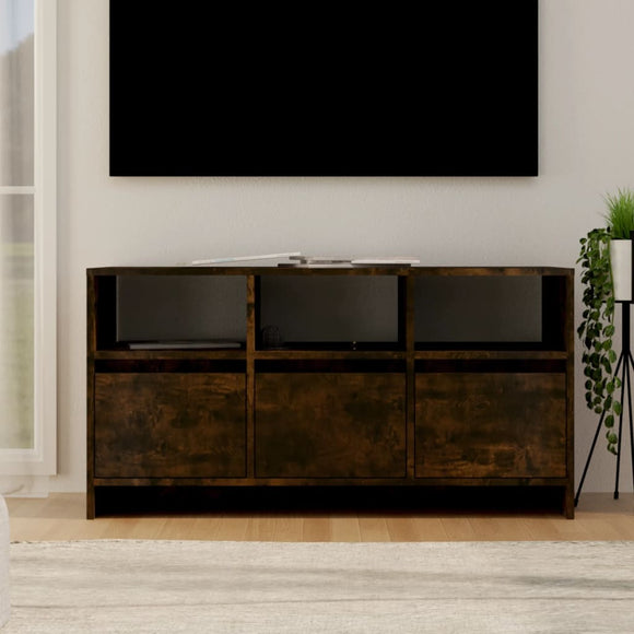 NNEVL TV Cabinet Smoked Oak 102x37.5x52.5 cm Engineered Wood