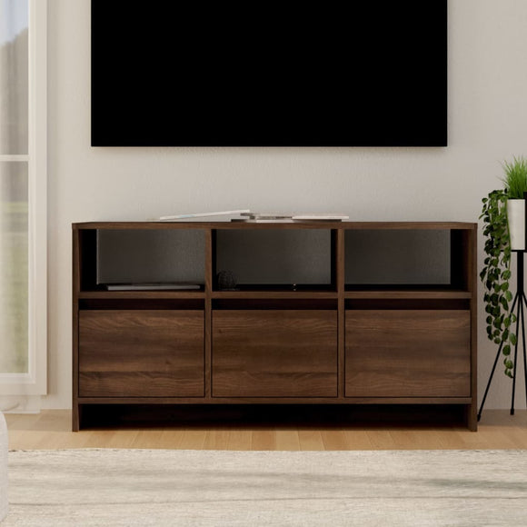 NNEVL TV Cabinet Brown Oak 102x37.5x52.5 cm Engineered Wood