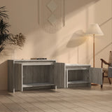 NNEVL TV Cabinet Grey Sonoma 146.5x35x50 cm Engineered Wood