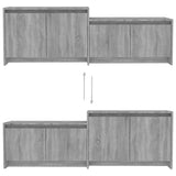 NNEVL TV Cabinet Grey Sonoma 146.5x35x50 cm Engineered Wood