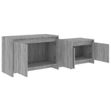 NNEVL TV Cabinet Grey Sonoma 146.5x35x50 cm Engineered Wood
