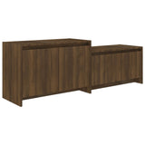 NNEVL TV Cabinet Brown Oak 146.5x35x50 cm Engineered Wood