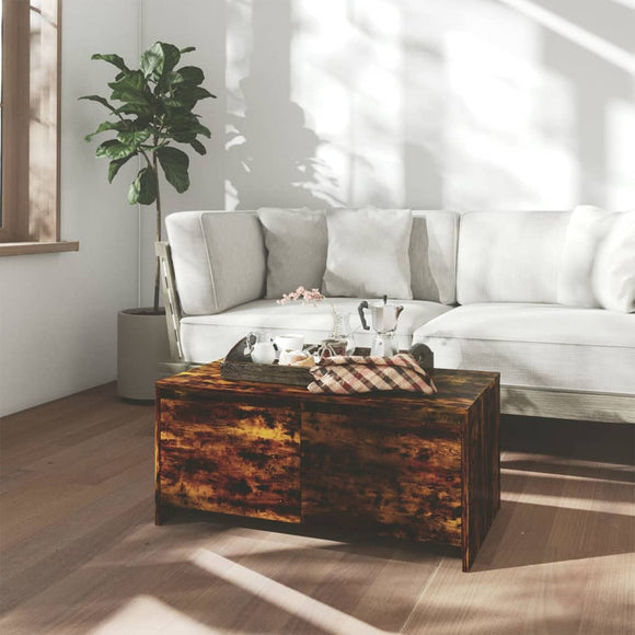 NNEVL Coffee Table Smoked Oak 90x50x41.5 cm Chipboard