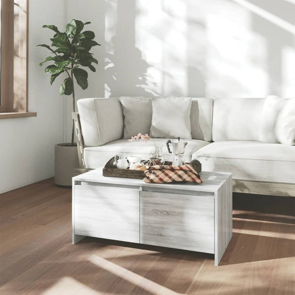 NNEVL Coffee Table Grey Sonoma 90x50x41.5 cm Chipboard