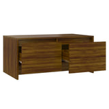 NNEVL Coffee Table Brown Oak 90x50x41.5 cm Chipboard