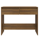 NNEVL Console Table Brown Oak 100x35x76.5 cm Chipboard