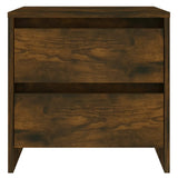 NNEVL Bedside Cabinet Smoked Oak 45x34.5x44.5 cm Chipboard