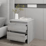 NNEVL Bedside Cabinet Grey Sonoma 45x34.5x44.5 cm Chipboard