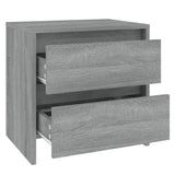 NNEVL Bedside Cabinet Grey Sonoma 45x34.5x44.5 cm Chipboard