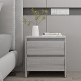 NNEVL Bedside Cabinet Grey Sonoma 45x34.5x44.5 cm Chipboard