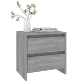 NNEVL Bedside Cabinets 2 pcs Grey Sonoma 45x34.5x44.5 cm Chipboard