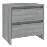 NNEVL Bedside Cabinets 2 pcs Grey Sonoma 45x34.5x44.5 cm Chipboard