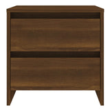 NNEVL Bedside Cabinet Brown Oak 45x34.5x44.5 cm Chipboard