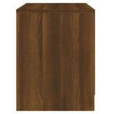 NNEVL Bedside Cabinet Brown Oak 45x34.5x44.5 cm Chipboard