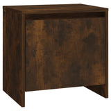 NNEVL Bedside Cabinet Smoked Oak 45x34x44.5 cm Chipboard