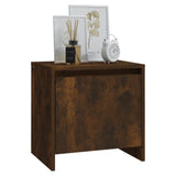NNEVL Bedside Cabinet Smoked Oak 45x34x44.5 cm Chipboard
