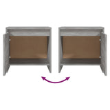 NNEVL Bedside Cabinet Grey Sonoma 45x34x44.5 cm Chipboard