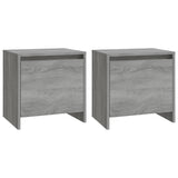 NNEVL Bedside Cabinets 2 pcs Grey Sonoma 45x34x44.5 cm Chipboard