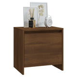 NNEVL Bedside Cabinets 2 pcs Brown Oak 45x34x44.5 cm Chipboard