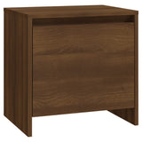 NNEVL Bedside Cabinets 2 pcs Brown Oak 45x34x44.5 cm Chipboard