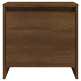 NNEVL Bedside Cabinets 2 pcs Brown Oak 45x34x44.5 cm Chipboard