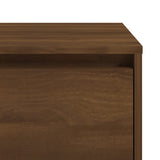 NNEVL Bedside Cabinets 2 pcs Brown Oak 45x34x44.5 cm Chipboard