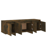 NNEVL TV Cabinet Smoked Oak 120x30x40.5 cm Engineered Wood