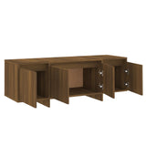 NNEVL TV Cabinet Brown Oak 120x30x40.5 cm Engineered Wood