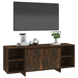 NNEVL TV Cabinet Smoked Oak 130x35x50 cm Chipboard