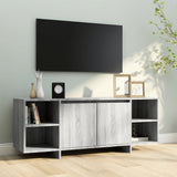 NNEVL TV Cabinet Grey Sonoma 130x35x50 cm Chipboard