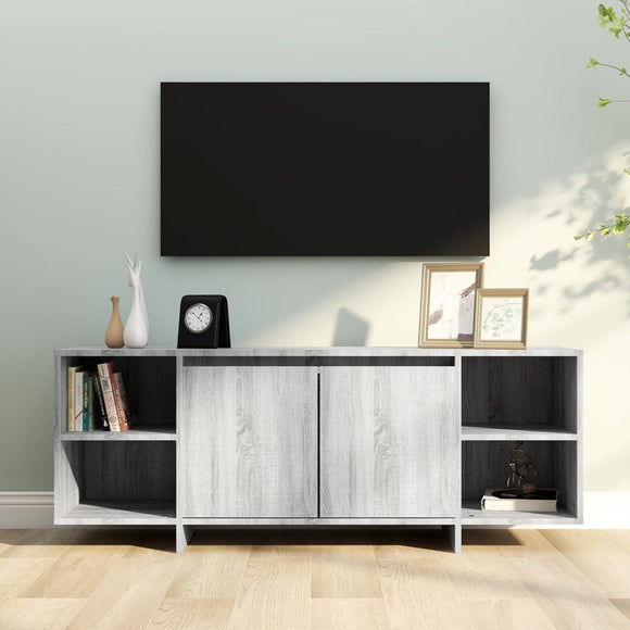 NNEVL TV Cabinet Grey Sonoma 130x35x50 cm Chipboard