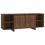 NNEVL TV Cabinet Brown Oak 130x35x50 cm Chipboard