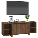 NNEVL TV Cabinet Brown Oak 130x35x50 cm Chipboard