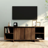 NNEVL TV Cabinet Brown Oak 130x35x50 cm Chipboard
