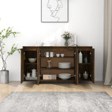 NNEVL Sideboard Smoked Oak 135x41x75 cm Engineered Wood
