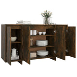 NNEVL Sideboard Smoked Oak 135x41x75 cm Engineered Wood