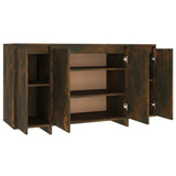 NNEVL Sideboard Smoked Oak 135x41x75 cm Engineered Wood