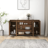 NNEVL Sideboard Brown Oak 135x41x75 cm Engineered Wood
