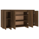 NNEVL Sideboard Brown Oak 135x41x75 cm Engineered Wood