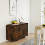 NNEVL Sideboard Smoked Oak 120x41x75 cm Chipboard