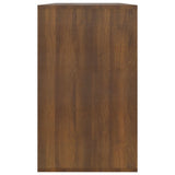 NNEVL Sideboard Brown Oak 120x41x75 cm Chipboard
