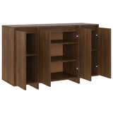NNEVL Sideboard Brown Oak 120x41x75 cm Chipboard