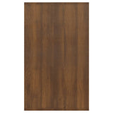 NNEVL Sideboard with 3 Drawers Brown Oak 120x41x75 cm Chipboard