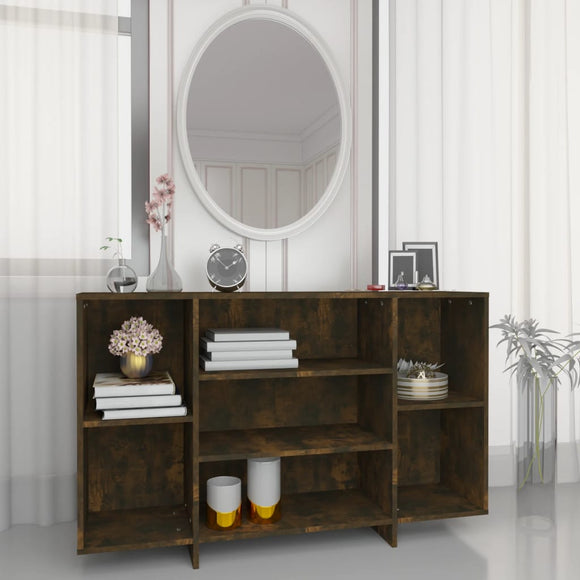 NNEVL Sideboard Smoked Oak 120x30x75 cm Engineered Wood