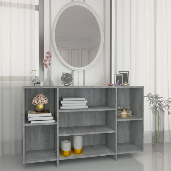 NNEVL Sideboard Grey Sonoma 120x30x75 cm Engineered Wood