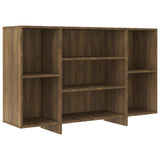 NNEVL Sideboard Brown Oak 120x30x75 cm Engineered Wood
