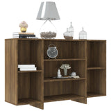 NNEVL Sideboard Brown Oak 120x30x75 cm Engineered Wood
