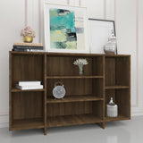 NNEVL Sideboard Brown Oak 120x30x75 cm Engineered Wood